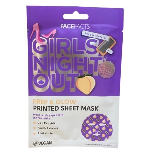 Face Facts Girls Night Out Printed Sheet Mask 20 ml 