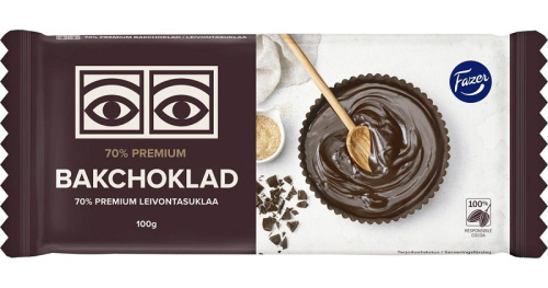 Fazer Premium Baking Chocolate 70% 100g