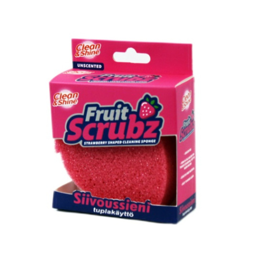 Cleaning sponge Fruit Scrubz, pink