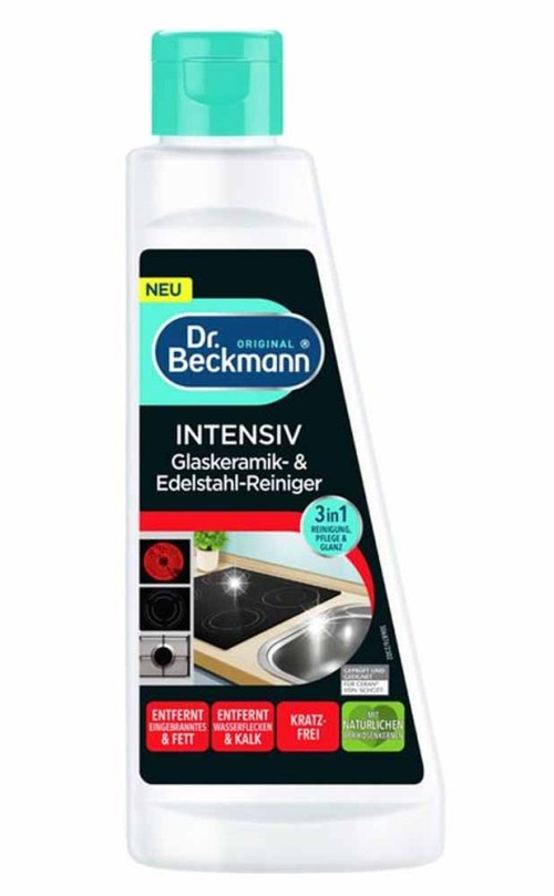 Dr. Beckmann intensive glass ceramic & stainless steel cleaner 250ml