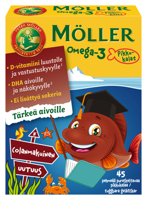 Möller Omega-3 Small Fish Cola 45pcs food supplement 