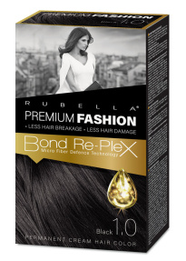 RUBELLA Premium Fashion Color 1.0 Black 50ml