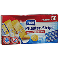 Bandage Strips Water Resistant 4sizes Asstd 50pcs