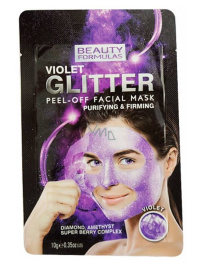 Beauty Formulas Violet Glitter Peel Off Mask 10g