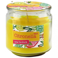 Candle Citronella 250g yellow 8,5x8,6cm