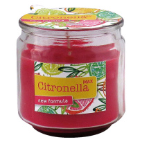 Candle Citronella 250g red 8,5x8,6cm