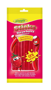Woogie Strawberry Worms 80g 
