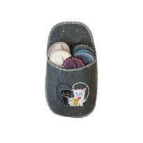 gift slippers 5 pcs /cat one size gray