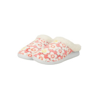 Women home slippers 36-41 white/red flowers