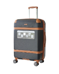 Alezar Suitcase  Black/Brown 20