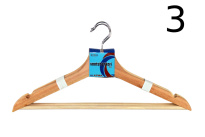 Wooden coat hangers 3 pcs