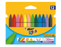 BIC Kids Plastidecor Triangle 12 pcs plastic wax chalk