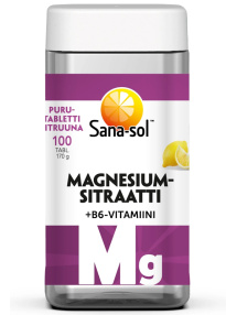 Sana-sol Magnesium Citrate+B6 Lemon Flavor 100 chewable pills 