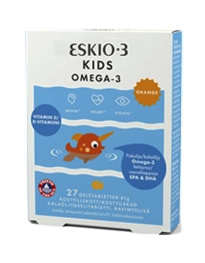 Eskio 3 Kids OMEGA-3 Chewable 27 tablets 