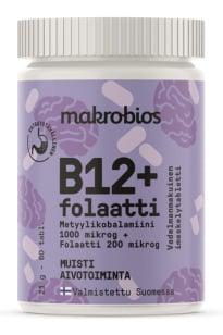 Macrobios Chewable B12vit+Folate 60pcs