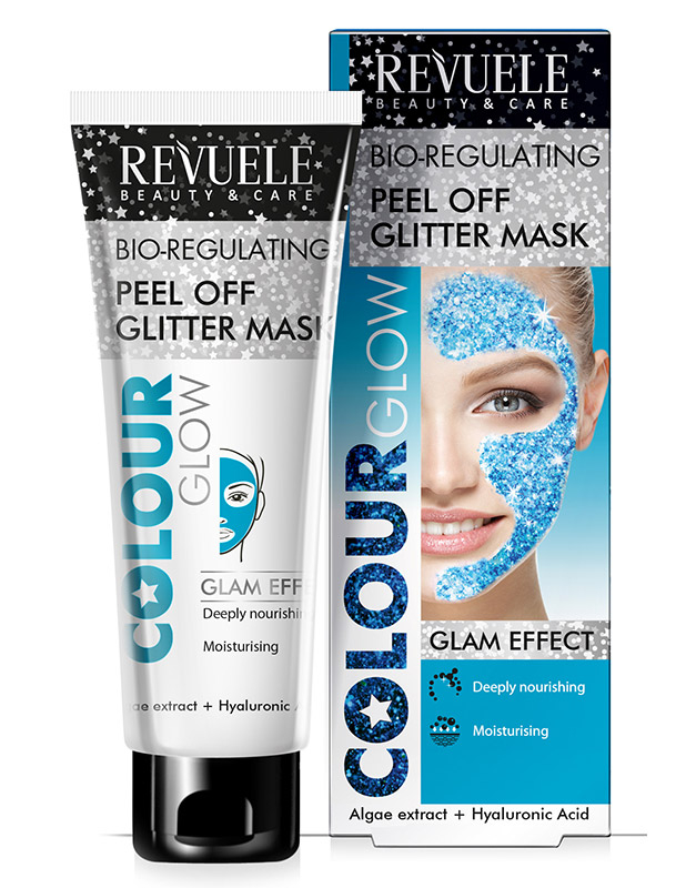 Revuele - Color Glow Glitter Mask Pell-Off - Bio-Regulating