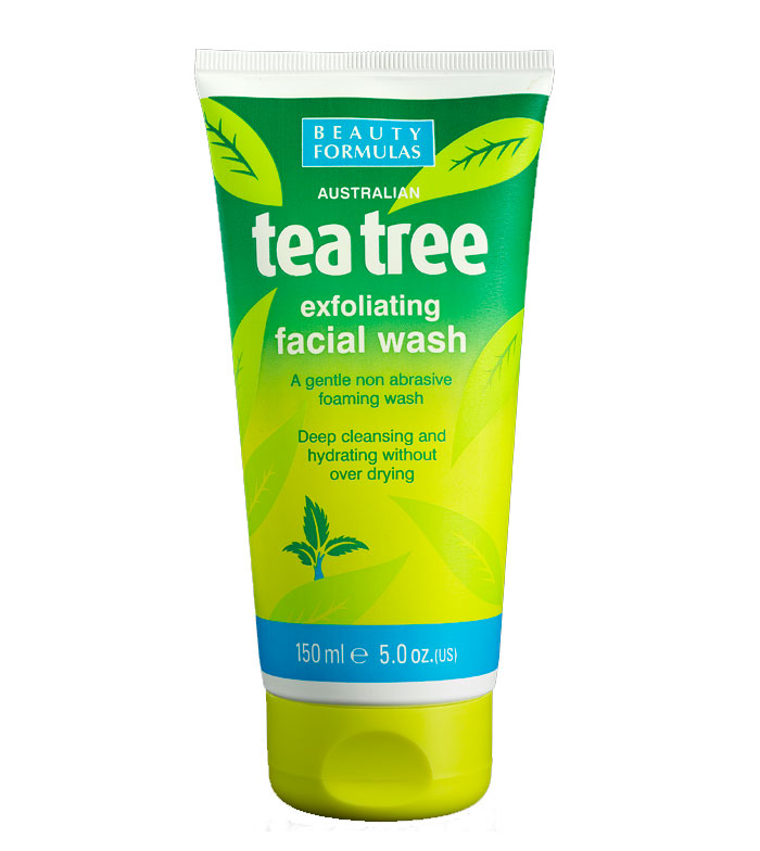 Beauty Formulas Australian Tea Tree Exfoliating Facial Wash 150ml