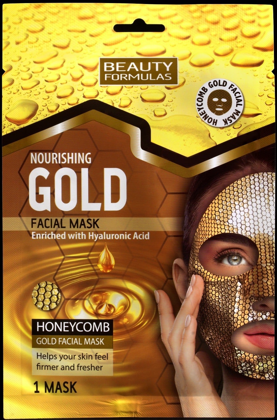Gold Honeycomb Facial Mask - Gold 1Pcs