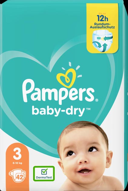 Pampers Baby Dry Size 3 Midi (5-9kg) 42 pcs