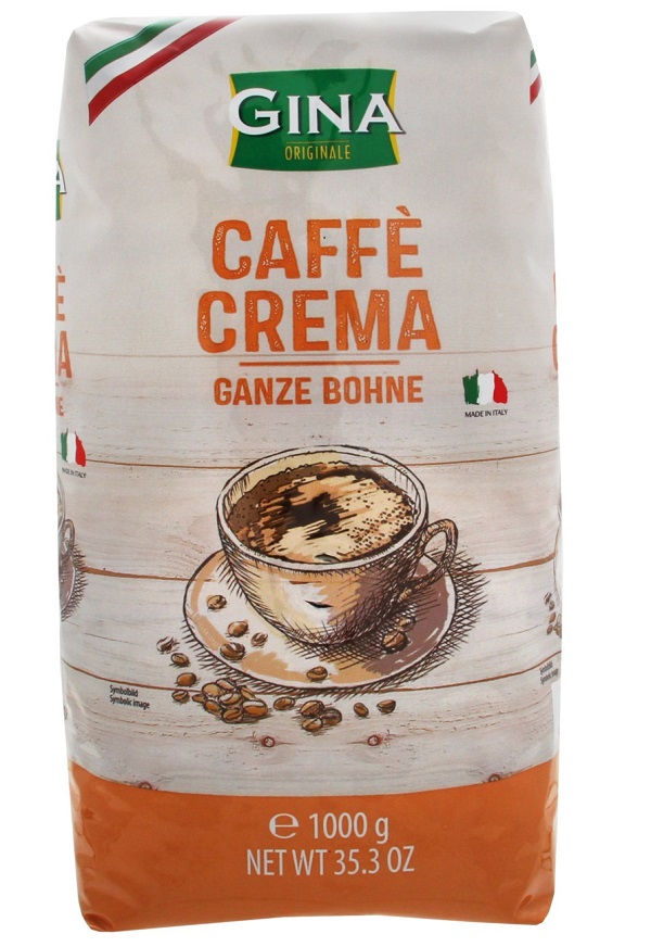 Gina Coffee Crema Coffee Beans 1000g