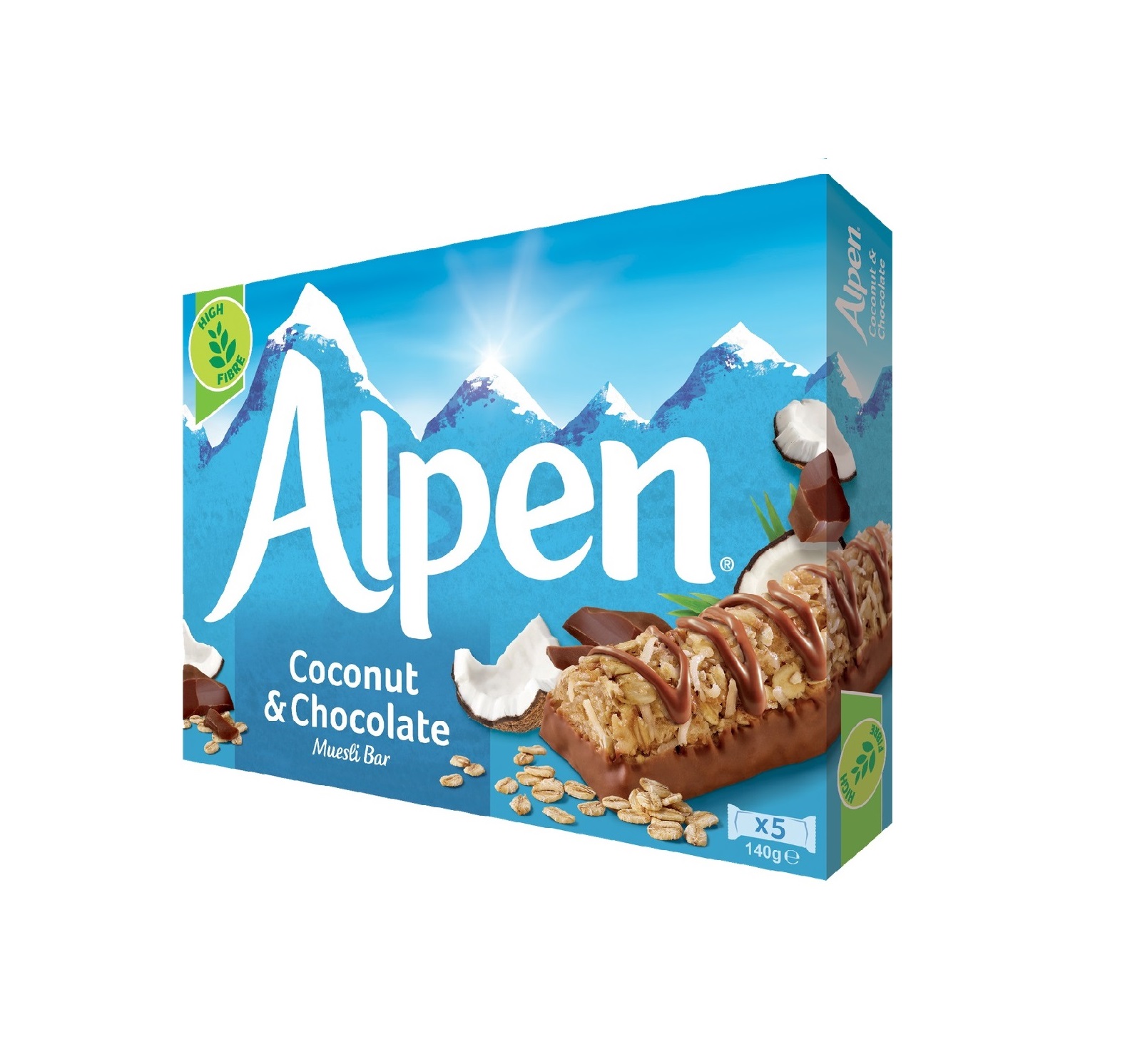 Alpen Coconut & Milk Chocolate muesli bar (5x29) 145g