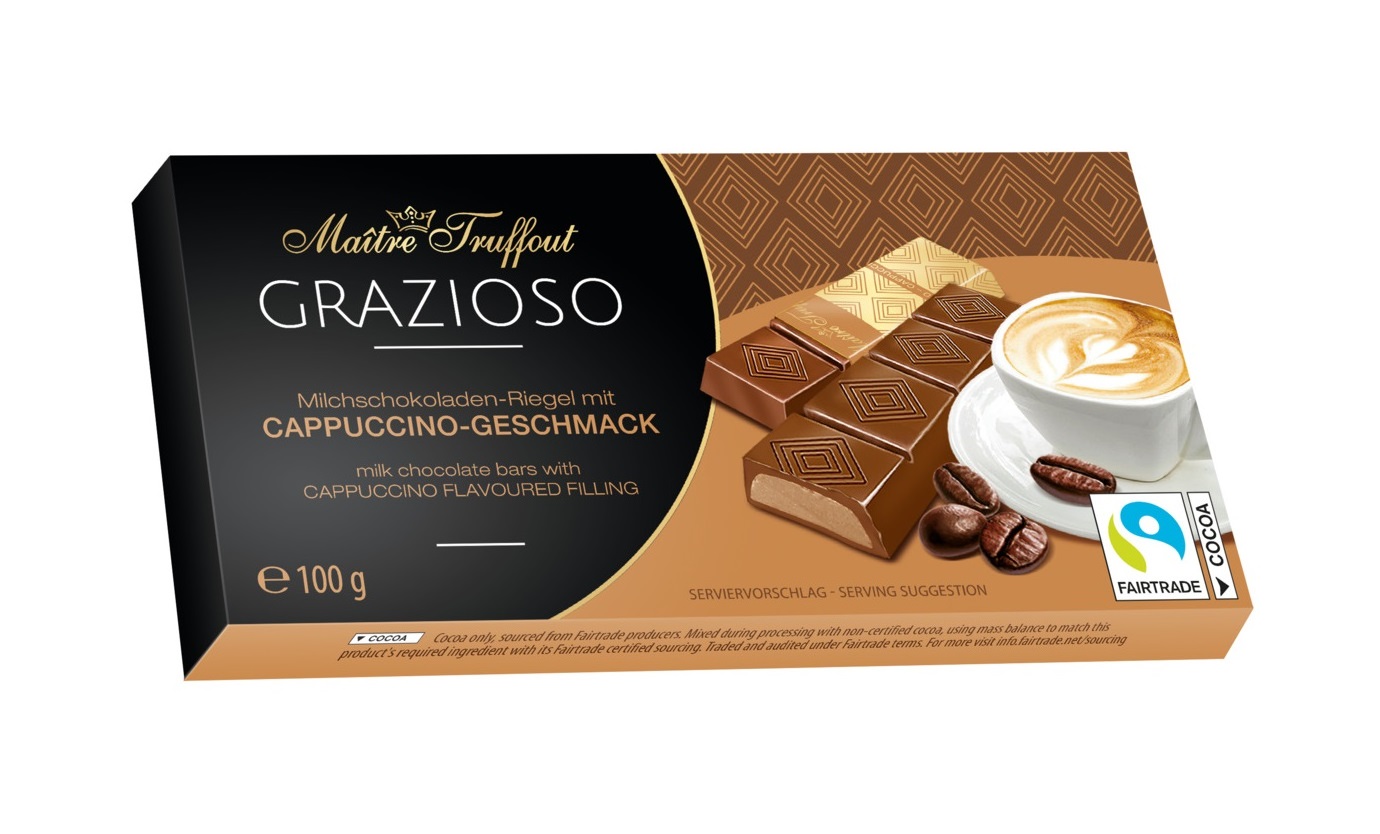 Maître Truffout Milk Chocolate Cappuccino 100g