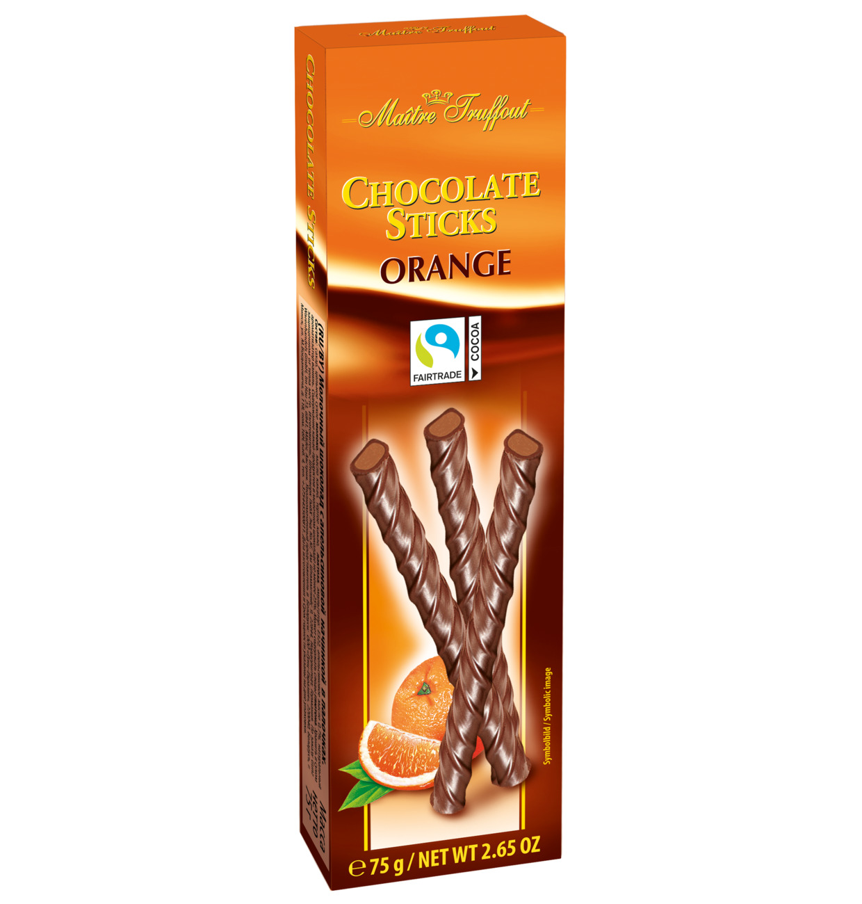 Maître Truffout Chocolate Orange Sticks 75g