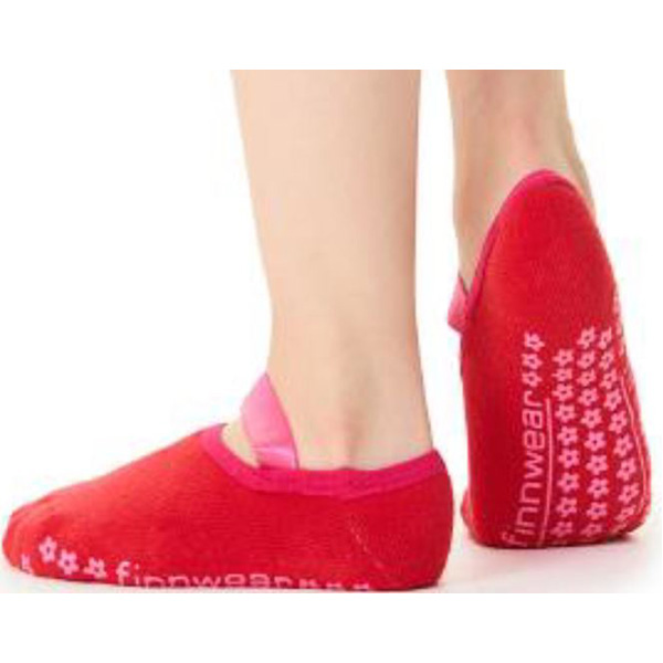 Finnwear Anti-Skid socks red, size 31-33