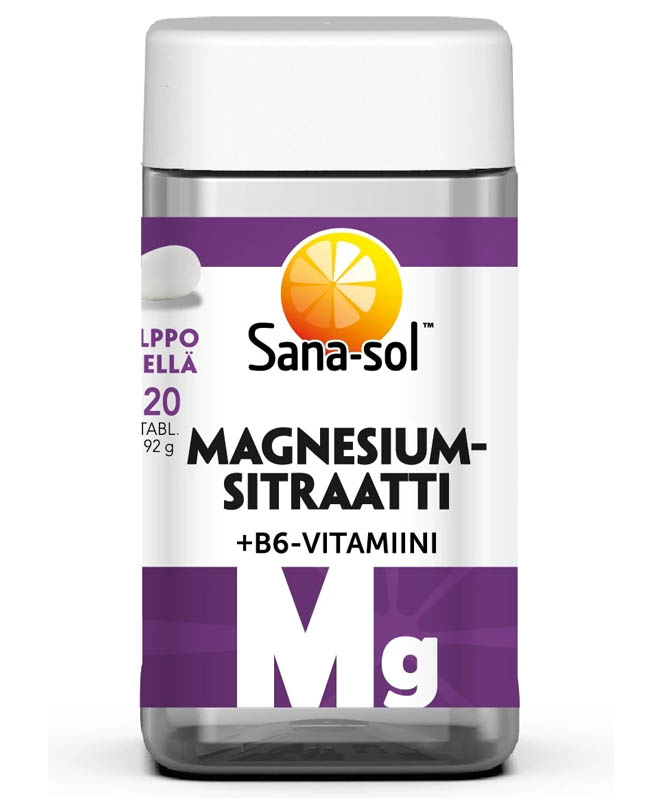 Sana-Sol Magnesium Citrate+B6 120pills