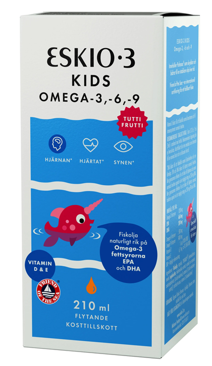 Eskimo-3 Kids Omega-3, -6, -9 Tutti Frutti, 210 ml 