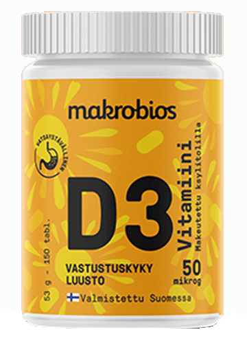 Macrobios vitamin D, chewable 150pills