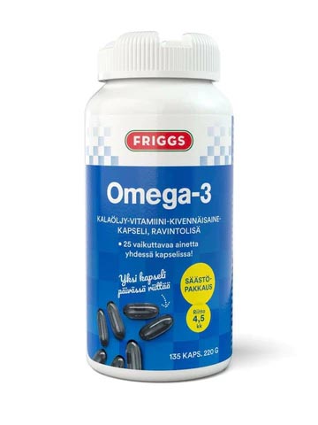 Friggs Omega-3 Fish oil-vitamin-mineral economy pack 135 caps