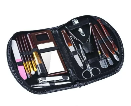 Elina Manicure Set Case Black 26cm18pcs
