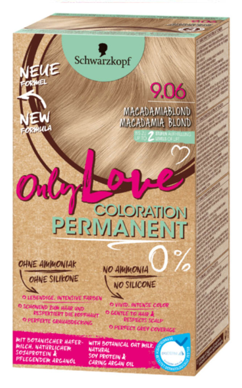 Schwarzkopf Only Love Hair Color 0% 9.06 Macadamia Blonde