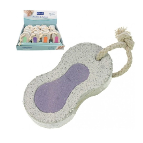 Pumice stone on a string 1 piece 10x5x1,8cm