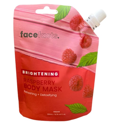 Face Facts Body Mud Mask - Brightening Raspberry 200 ml 