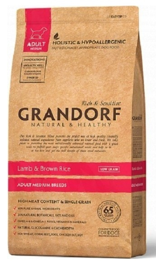 Grandorf Dog Lamb and Brown rice Adult All Breed 3 kg