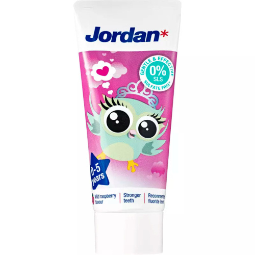 Jordan Kids 0-5 Years Mild Strawberry Taste Toothpaste 50ml