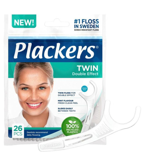 Plackers Twin 26 pcs dental floss