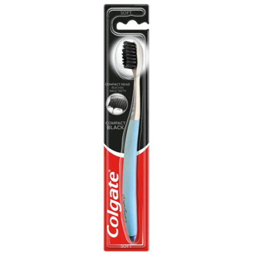 Colgate Compact Black Toothbrush Soft