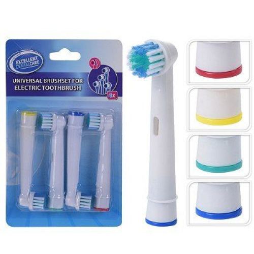 Replaceable nozzles for electric toothbrush 4 pcs