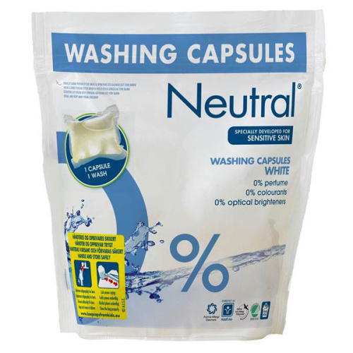 Neutral washing capsule white 22pcs