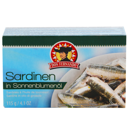 D.Fernando Sardines in sunflower oil 115g 
