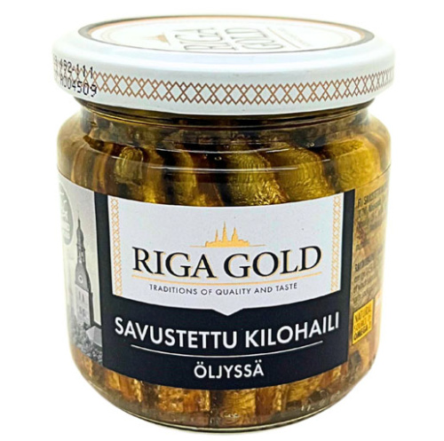 Riga Gold Smoked sprats in oil 185g/129g