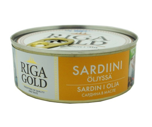 Riga Gold Sardine piece in oil 240g