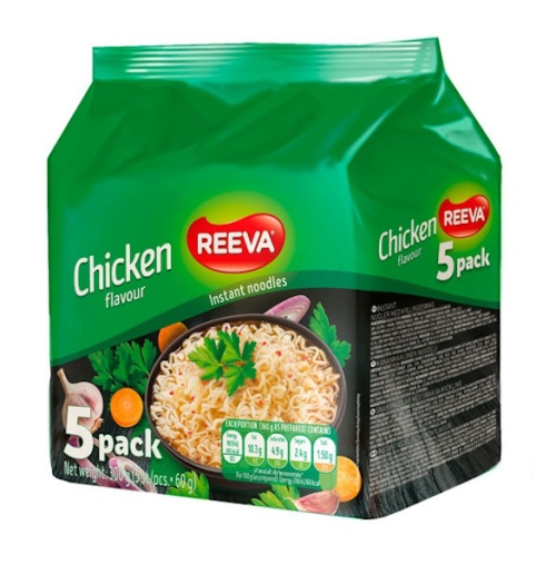 Reeva Chicken-flavoured Noodles 5x60g