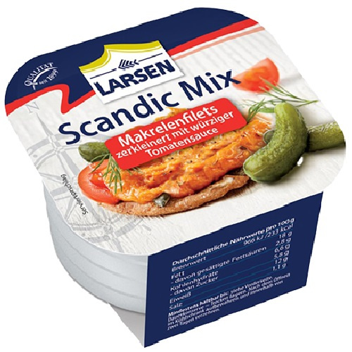 Larsen Mackerel fillets in tomato sauce 125g