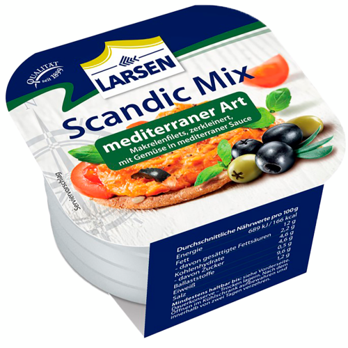 Larsen Mackerel flakes Mediterranean style 125 g