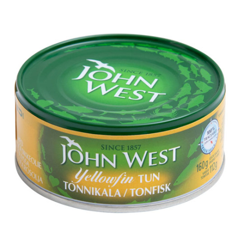 John West Yellowfin Tuna Slices in Sunflower Oil 160g/112g