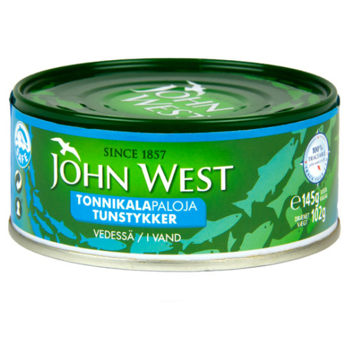 John West Tuna chunks in brine 145 g/102 g